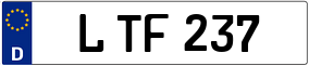 Truck License Plate